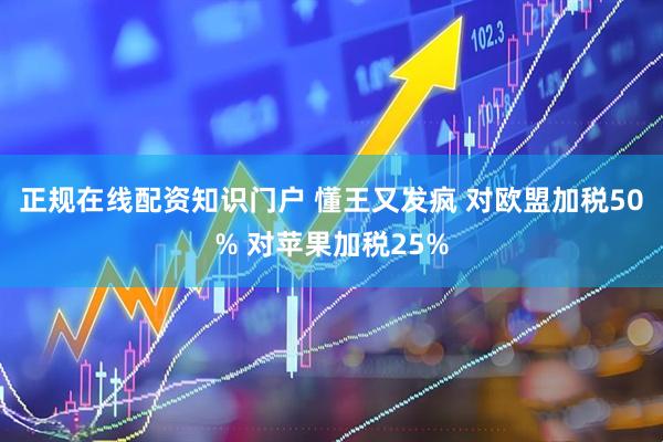 正规在线配资知识门户 懂王又发疯 对欧盟加税50% 对苹果加税25%